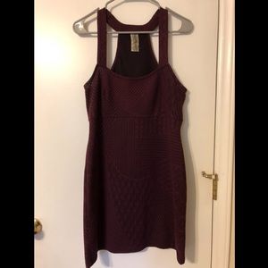 Burgundy tank dress